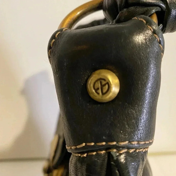 Francesco Biasia black leather hobo handbag - Picture 5 of 12